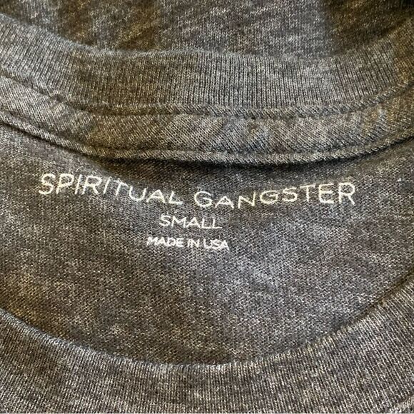 Spiritual Gangster Lets Love Each Other Cropped Tank Size Small - Picture 6 of 11